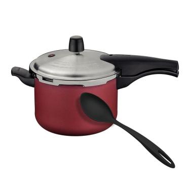 Imagem de Panela de Pressão Tramontina 20cm Vancouver Effect 4,5L Vermelha