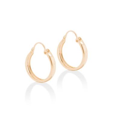 Imagem de Brinco Argola - Rommanel Cor:Dourado, Dourado