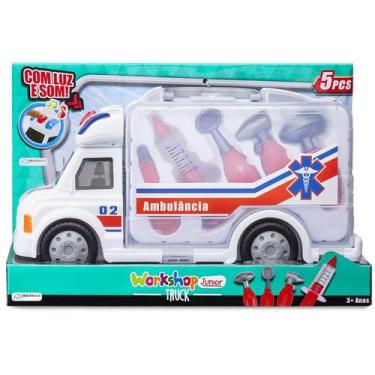 Imagem de Caminhão De Primeiros Socorros Workshop Junior Truck com 5 Acessórios 