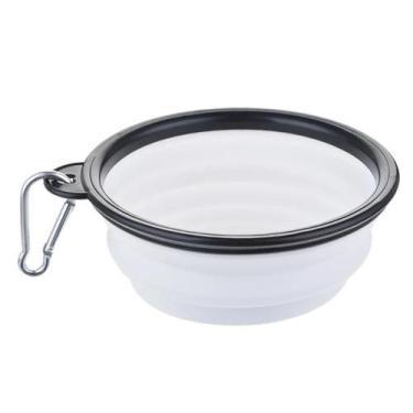 Imagem de Tigela De Silicone Dobrável Para Cães 350 650 1000ml, Alimentador Port