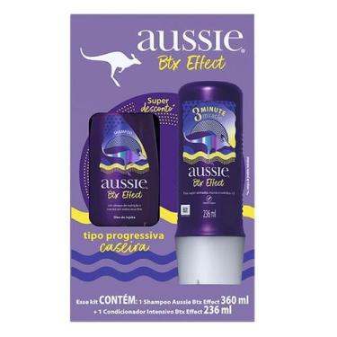 Imagem de Kit Shampoo Btx Effect Aussie 360ml Condicionador Intensivo Btx Effect