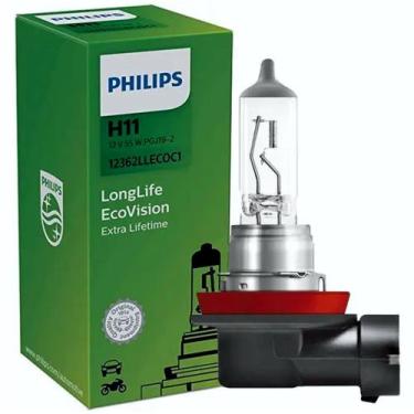 Imagem de Lâmpada Especial Original Philips H11 Long Life Ecovision 12/55w 3200K
