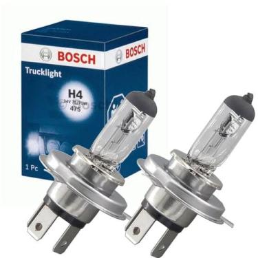 Imagem de 2 Lâmpadas Original Bosch H4 24v Caminhão Trucklight 75/70w