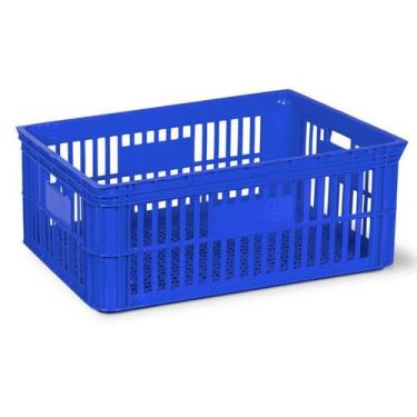 Imagem de Caixa Plástica Agrícola Vazada HFG 115 litros PN 115 Novel, azul