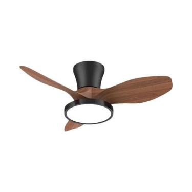 Imagem de Ventilador De Teto Moderno Com Luz, Controle Remoto, Dimmer, 3 Velocid