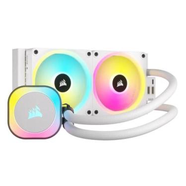 Imagem de Water Cooler Corsair Icue Link H100I Rgb Aio 240Mm Intel-Amd Branco Cw
