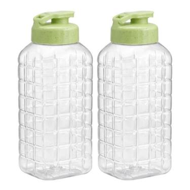 Imagem de Kit 2 Garrafas Geladeira 1,5lt Jarra Grande Suco Água - - Tiba, Verde 