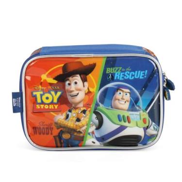 Imagem de Estojo Box Infantil Divisórias Laranja Toy Story Escola Disney - Luxce