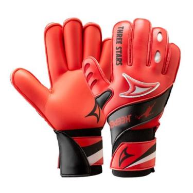 Imagem de Luva de Goleiro Juvenil Three Stars Keeper Palma Vermelha, 7