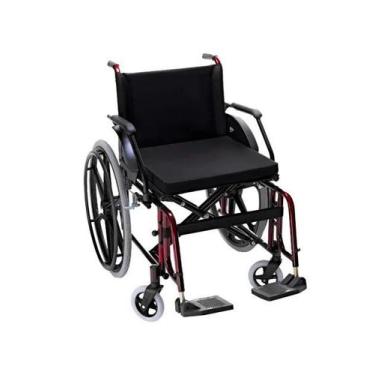 Imagem de Cadeira de Rodas OBESO Confort Plus 52 cm Vinho Metálico Prolife - PRO