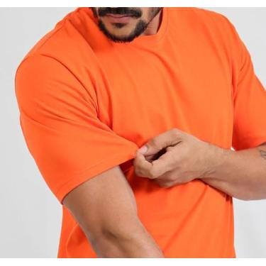 Imagem de Camiseta Masculina em Algodão na cor Laranja - Lebrune Modas, G