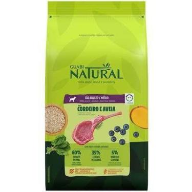 Imagem de Ração Seca Guabi Natural para cães adultos médio porte sabor cordeiro 