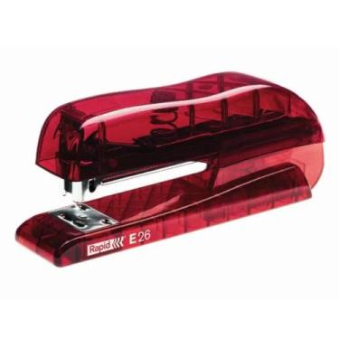 Imagem de Grampeador De Mesa E26 Grampea até 20 folhas Vermelho - Rapid