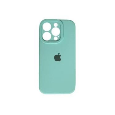 Imagem de Capinha Case Silicone Soft Touch Verde Água iPhone 11/12/13/14/15/16/P