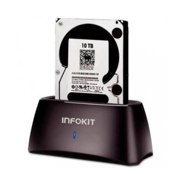 Imagem de Dock Station Sata 3 P/ Hd E Ssd  E Hd Até 10tb - INFOKIT