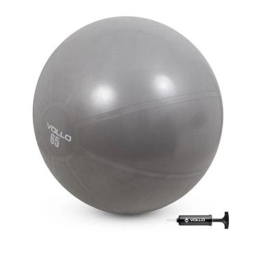 Imagem de Bola Suiça Vollo para Pilates e Yoga Gym Ball 65cm com Bomba Ref. VP10