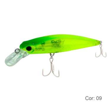 Imagem de Isca Artificial Top Minnow 7.5cm 7.8g Cor09 Verde Transparente - Yara,