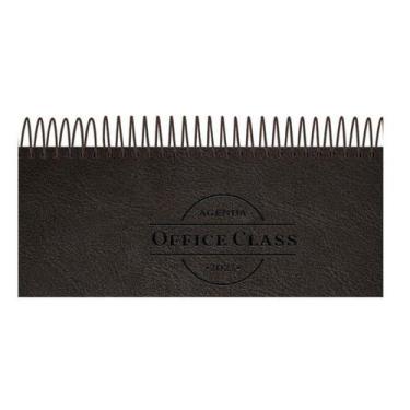 Imagem de Agenda 2023 Bolso Office Class Preta Espiral 7925 Foroni - LC