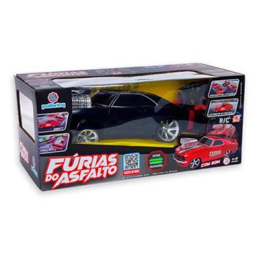 Imagem de Carrinho de Controle Remoto Fúrias do Asfalto CAR803 - Polibrinq, Pret