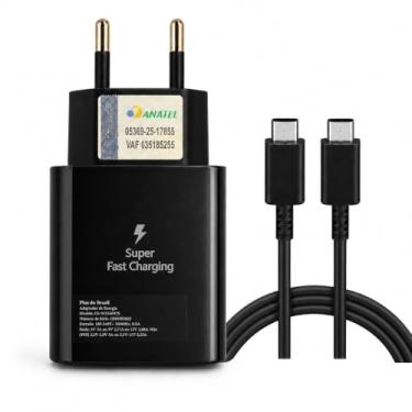 Imagem de Plus Do Brasil Carregador Super Rápido 25w Para Samsung Galaxy S25 S24 S23 S21 S20 Fe Plus Ultra Tablet Super Fast Turbo Cabo Usb C Power Delivery Pd 3.0 Anatel