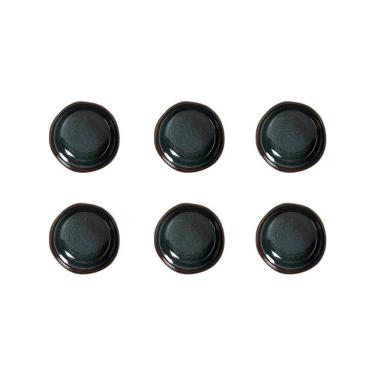 Imagem de Conjunto de Ramequins Médios Orgânico Oceano em Stoneware 6 Peças 70ML para Sobremesas Azul Porto Brasil