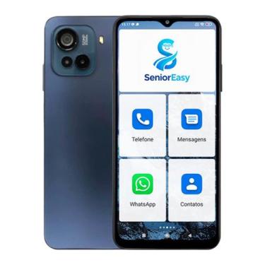 Imagem de Smartphone SeniorEasy 128GB 4GB RAM, Celular para Idosos com Tela Gran