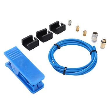 Imagem de Kit Hot End para Impressora, Peças para Impressora 3D Convenientes em ABS Durável com cortador de tubo azul para escritório para loja de impressão