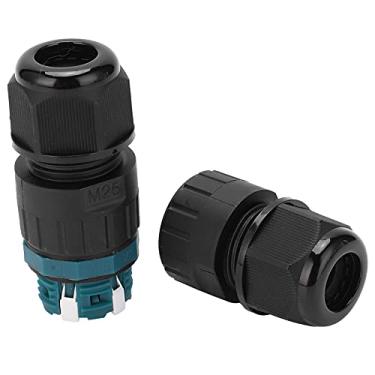 Imagem de Soquete de fio de aviação, conector circular plástico M25 de conexão rápida Fixação firme 0,5-2,5 mm² para equipamento