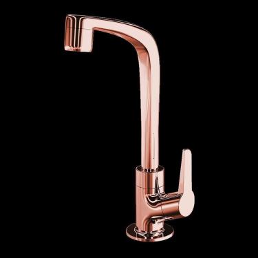 Imagem de Torneira Para Lavatório De Mesa Flatt 1195 F71 Rose Gold Lor