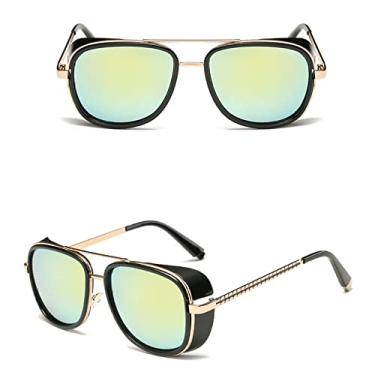 Imagem de Sunglasses Men retro Sun glasses UV400 Sunglasses Men Women Driving Fishing Retro Sun Glasses Male Metal Sunglasses For Man UV400,9,XY62,C7,china