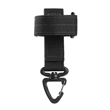 Imagem de menolana Corda de escalada Fivela Armazenamento, de Bombeiro Titular Hanger, Chaveiro Fivela Giratória Giratória Gancho Acessórios , Preto