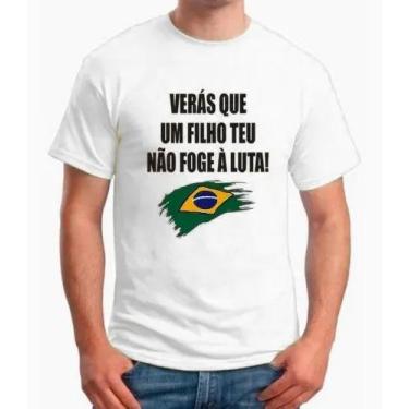 Imagem de Camiseta Blusa Time Futebol Masculino Seleção Hino - Mecca