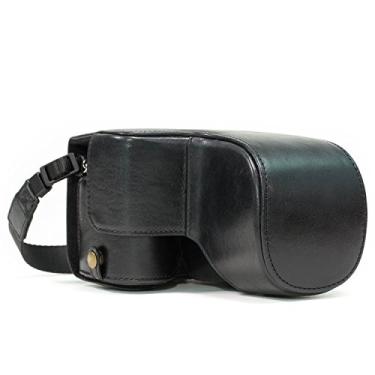 Imagem de MegaGear Ever Ready Capa de câmera de couro legítimo compatível com Sony Alpha A6500 (lentes de até 16 – 70 mm), Preto