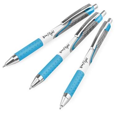 Imagem de Zebra Canetas esferográficas clássicas Z-Grip – 1,2 mm – Azul claro – Pacote com 3