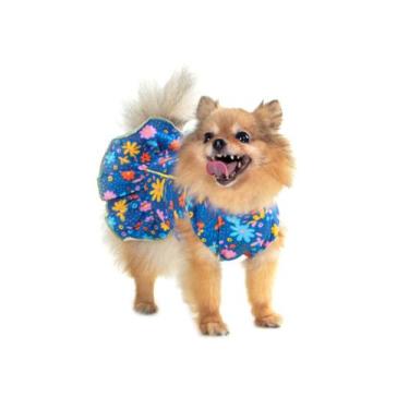 Imagem de Roupinha Vestido De Algodão Cachorro Cão Shitzu Lhasa York Pet Verão C