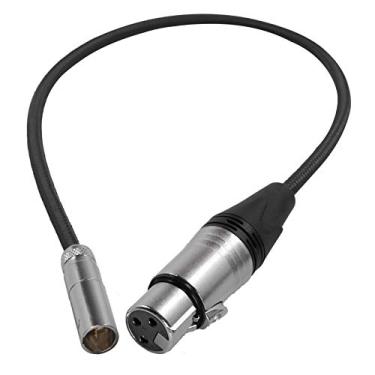 Imagem de Cabo de áudio KONDOR BLUE de 40,64 cm Mini XLR macho para XLR fêmea BLACKMAGIC Pocket 4K/6K Assist de vídeo 4K. Adaptador XLR Pro 3 pinos mixers (pacote com 1)