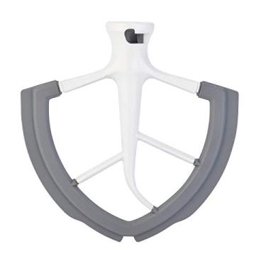 Imagem de Batedor de borda flexível para tigela Kitchenaid de 6 litros - misturador com suporte de elevação, batedor com raspador para tigela de 6 litros - misturador de elevação, acessórios para batedeira de 5 litros