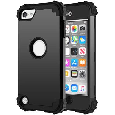 Imagem de Capa ultrafina projetada para iPhone iPod Touch 5 6 7, capa protetora três em TPU + PC de silicone ultra fina à prova de choque, proteção contra quedas de nível militar, proteção para telefone Cas