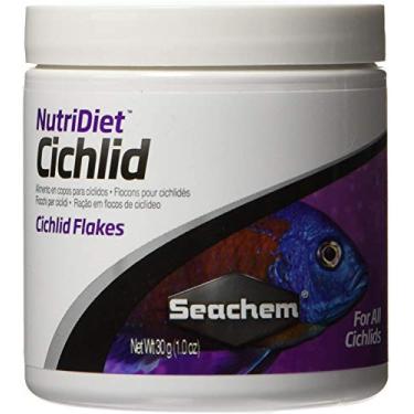 Imagem de Seachem Ração Nutridiet Cichlid Flakes Probiotics 30G