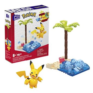 Imagem de Pokémon Blocos de Montar Pikachu Aventura na Praia Mega Construx - 79 Peças