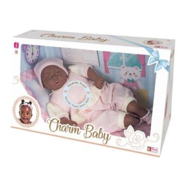 Boneca Bebê Reborn - Menina - Rosa - 39 cm - Brink Model