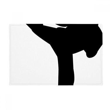 Imagem de DIYthinker Tapete Shaolin Kung Fu com padrão de cultura chinesa, tapete antiderrapante para porta de banheiro