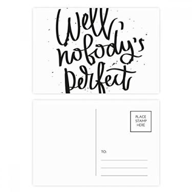 Imagem de Conjunto de cartão postal de aniversário com citação perfeita Well Nobody's