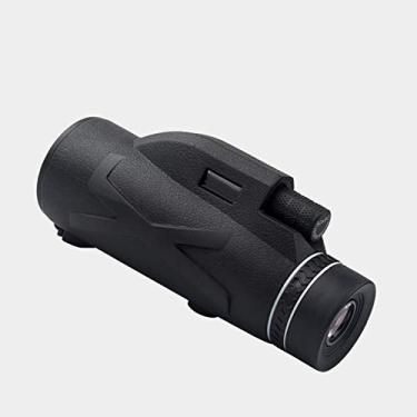 Imagem de 80X100 Monocular Zoom Prisma portátil BAK4 Telescópio óptico com clipe de telefone com tripé para eventos esportivos Concertos Observação de pássaros, acampamento, pesca, viagens