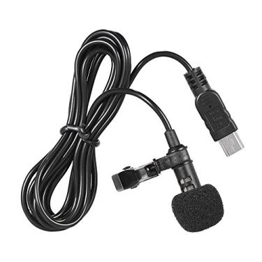 Imagem de Domary Microfone de microfone estéreo omnidirecional mini USB profissional de 150 cm com clipe de colar para Go-pro Hero 3 3+ 4