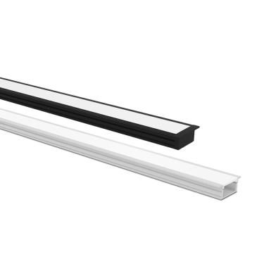 Imagem de Perfil de Embutir Taschibra Para Fita de Led Vertex 24 Branco Com 1,5 Metros