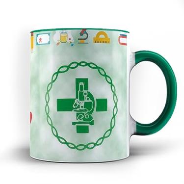 Imagem de Caneca xicara profissão curso Biomedicina 23 (Verde)
