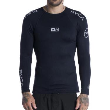 Imagem de Camiseta Rvca Manga Longa Surf Sport Rashguard Ii Sm24 Preto