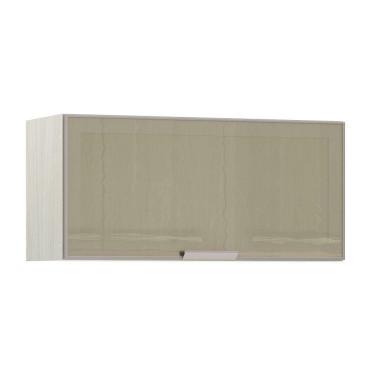 Imagem de Armário Basculante Luciane 80cm 1 Porta com Vidro Reflecta Bronze Lis