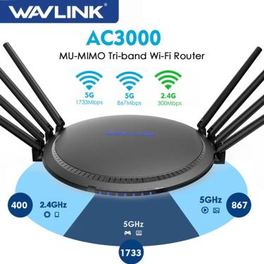 Imagem de Wavlink ac3000/2100/1200 gigabit wireless wifi roteador extensor de alcance 5ghz 2.4g wi-fi